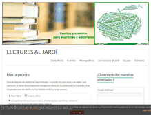 Tablet Screenshot of lecturesaljardi.com